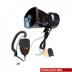 Сирена с микрофон 12V - JK529 Сирена с микрофон 12V - JK529
