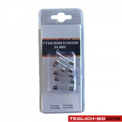 Бушон стъклен 3710 - 6бр в к-т