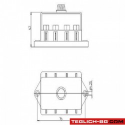 Легло за бушони 4 гнезда