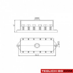 Легло за бушони 6 гнезда