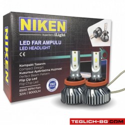 Диодни крушки NIken H11 ПРО 2бр/к-т Диодни крушки NIken H11 ПРО 2бр/к-т