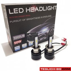 Диодни крушки 3500 H3 - 50w 2бр/к-т Диодни крушки 3500 H3 - 50w 2бр/к-т