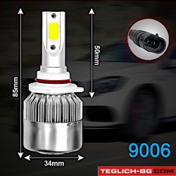 Диодни крушки C6 9006 - 36W 2бр/к-т Диодни крушки C6 9006 - 36W 2бр/к-т