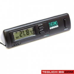 Дигитален термометър със сонда за измерване на външна и вътрешна температура - 1838