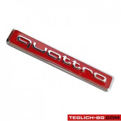 Надпис QUATTRO - червен Надпис QUATTRO - червен