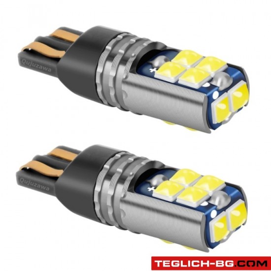 Диодни крушки 3032  10SMD - 12/24V 2бр/к-т