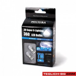 Диодни крушки Michiba T10 2бр/к-т Диодни крушки Michiba T10 2бр/к-т