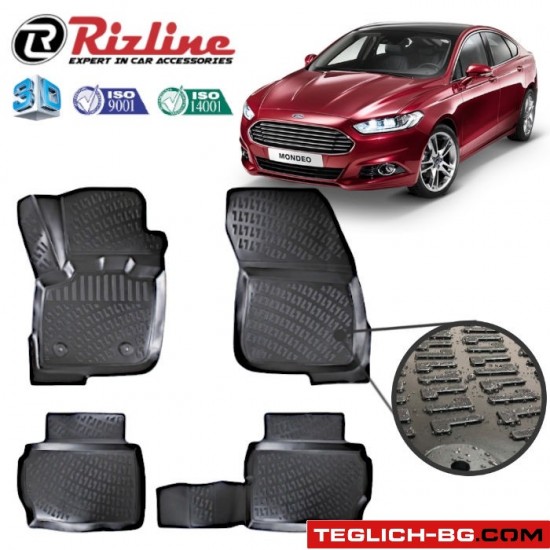 Гумени стелки RizLine за Ford Mondeo 2014-