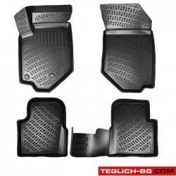 Гумени стелки RizLine за Peugeot 208 след 2019 г. - 4 части Гумени стелки RizLine за Peugeot 208 след 2019 г. - 4 части