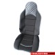 Комплект универсални калъфи за седалки на МПС - 2бр/к-т - черно със сиво