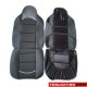 Комплект универсални калъфи за седалки на МПС - 2бр/к-т - черно със сиво