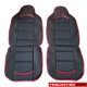 Комплект универсални калъфи за седалки на МПС - 2бр/к-т - черно с червено
