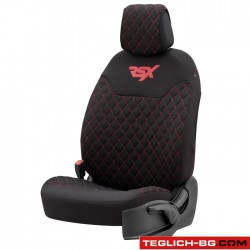 Калъф за седалка RSXL102 - 2БР/к-т черно/червено Калъф за седалка RSXL102 - 2БР/к-т черно/червено