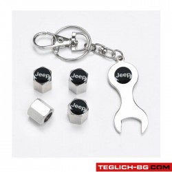 Ключодържател 1109 + капачки за вентили Jeep Ключодържател 1109 + капачки за вентили Jeep