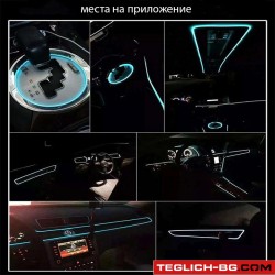 Интериорна LED лента 1 метър - бяла