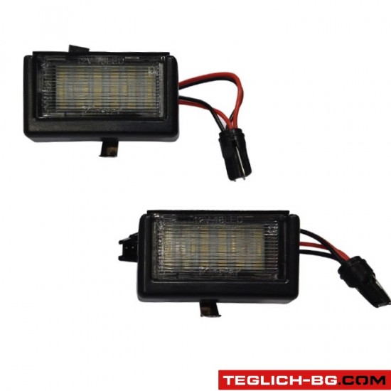 Опушени LED плафони регистрационен номер за BMW 1-Series / 2-Series / 3-Series / 4-Series / 5-Series / X-Series / M-Series