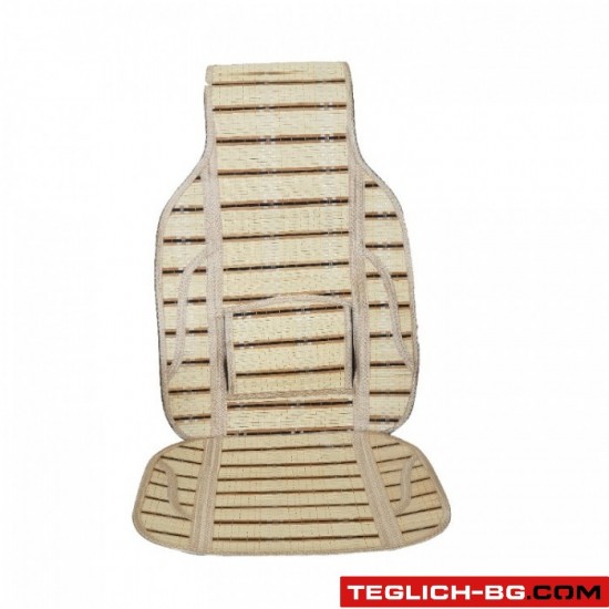 Универсална подложка за седалка тип бамбук - 17002