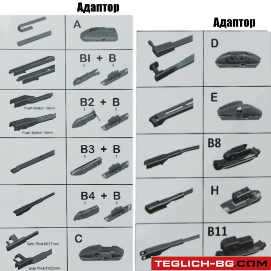 Чистачка PERFORMANCE с 11 АДАПТОРА  28“ 700мм