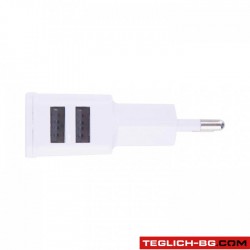 Универсално USB зарядно с два порта - 2454 Универсално USB зарядно с два порта - 2454