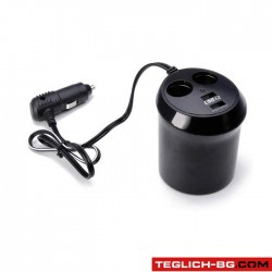 Разклонител за запалка USB WF028 Разклонител за запалка USB WF028