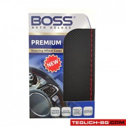 Калъф шиещ Boss - черен с червено перфориран Калъф шиещ Boss - черен с червено перфориран