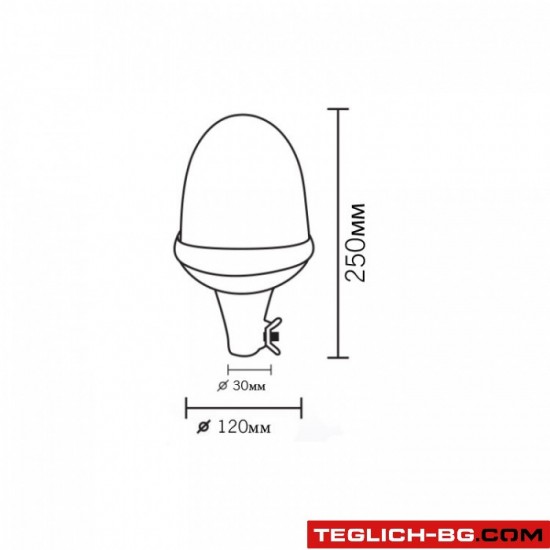 Сигнална лампа 1174 - 60 диода 9-30V