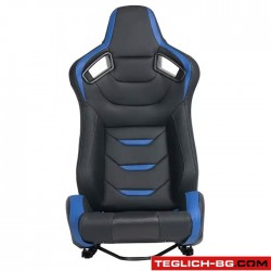 Спортни седалки за МПС - 1054B ЧЕРНО/СИНЬО