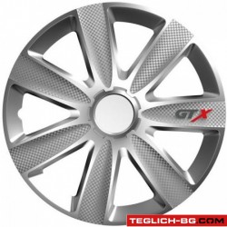 Тасове за джанти 15'' Versaco Carbon GTX - Silver Тасове за джанти 15'' Versaco Carbon GTX - Silver