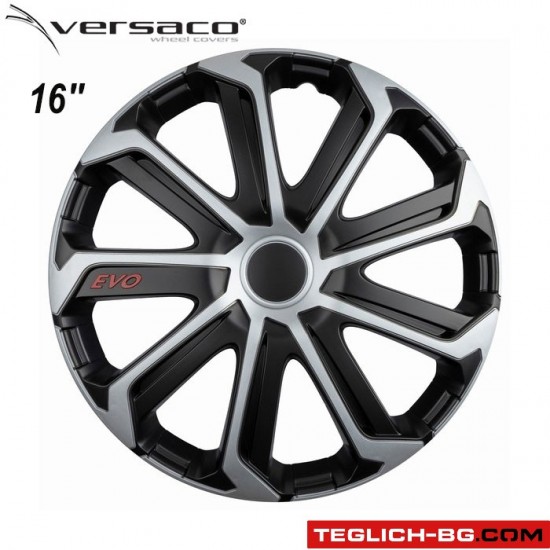 Тасове за джанти 16'' Versaco Evo Black/Silver