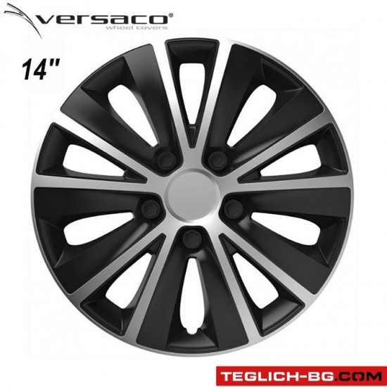 Тасове за джанти 14'' Versaco Rapid Silver / Black