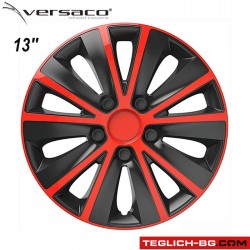 Тасове за джанти 13'' Versaco Rapid Red / Black Тасове за джанти 13'' Versaco Rapid Red / Black
