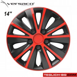 Тасове за джанти 14'' Versaco Rapid Red / Black Тасове за джанти 14'' Versaco Rapid Red / Black