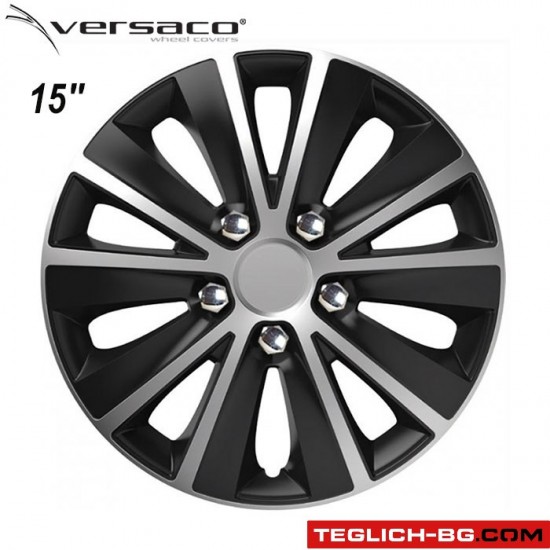 Тасове за джанти 15'' Versaco Rapid NC Silver / Black