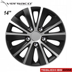 Тасове за джанти 14'' Versaco Rapid NC Silver / Black Тасове за джанти 14'' Versaco Rapid NC Silver / Black