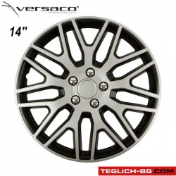 Тасове за джанти 14'' Versaco Dakar NC Silver/Black Тасове за джанти 14'' Versaco Dakar NC Silver/Black