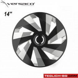 Тасове за джанти 14'' Versaco Vector RC Black/Silver Тасове за джанти 14'' Versaco Vector RC Black/Silver