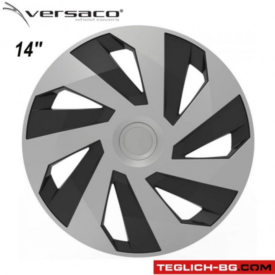 Тасове за джанти 14&quot; Versaco Vector Silver/Black