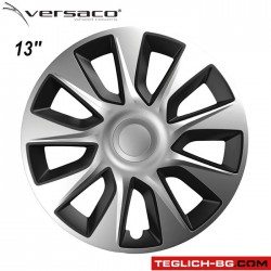 Тасове за джанти 13'' Versaco Stratos Silver / Black Тасове за джанти 13'' Versaco Stratos Silver / Black