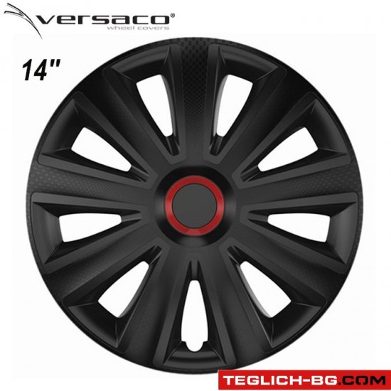 Тасове за джанти 14'' Versaco Carbon Aviator - RR Black