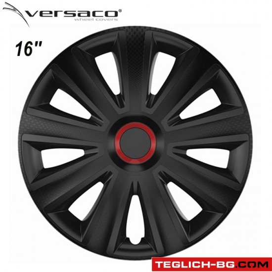 Тасове за джанти 16'' Versaco Carbon Aviator - RR Black