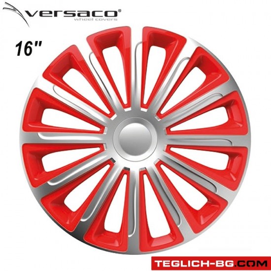 Тасове за джанти 16'' Versaco Trend Silver / Red