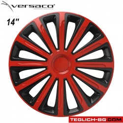 Тасове за джанти 14'' Versaco Trend Red / Black Тасове за джанти 14'' Versaco Trend Red / Black