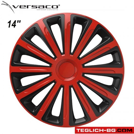 Тасове за джанти 14'' Versaco Trend Red / Black