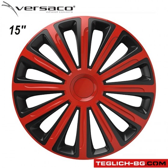 Тасове за джанти 15'' Versaco Trend Red / Black