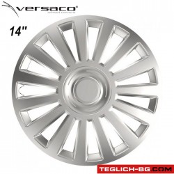 Тасове за джанти 14'' Versaco Luxury Silver Тасове за джанти 14'' Versaco Luxury Silver