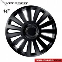 Тасове за джанти 14" Versaco Luxury - Black Тасове за джанти 14" Versaco Luxury - Black