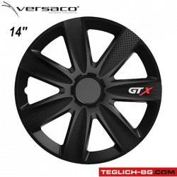 Тасове за джанти 14'' Versaco Carbon GTX - Black Тасове за джанти 14'' Versaco Carbon GTX - Black