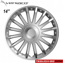 Тасове за джанти 14'' Versaco Crystal Silver Тасове за джанти 14'' Versaco Crystal Silver