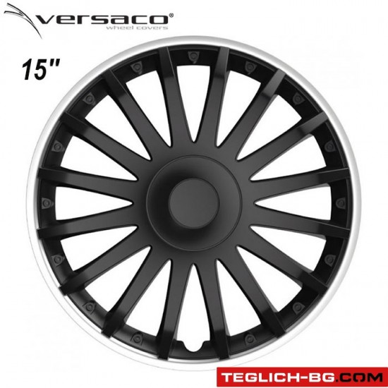 Тасове за джанти 15'' Versaco Crystal SO Black