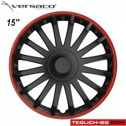 Тасове за джанти 15" Versaco Crystal RO Black Тасове за джанти 15" Versaco Crystal RO Black